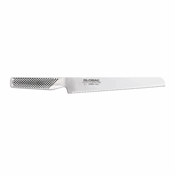 Robust skærebræt og skarp Global brødkniv - Billede 3
