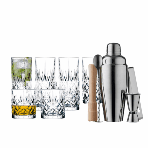 Lyngby Glas Melodia Cocktail m. barsæt