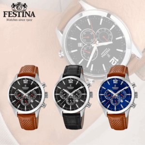 Festina Herreur Chrono Læderrem