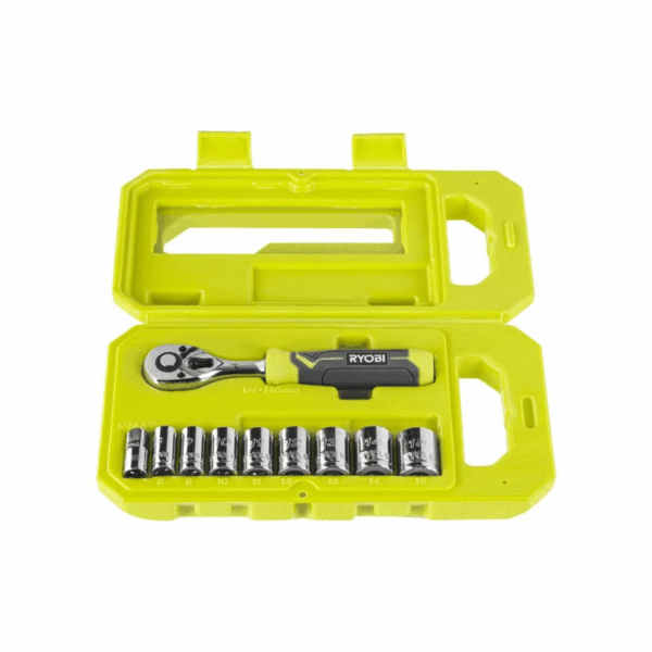 Topnøglesæt 10 dele 1/4" - Ryobi - Billede 2
